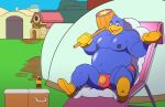  avian bird clothing hi_res invalid_tag king_dedede kirby kirby_(series) lounging nintendo overweight penguin pinup pose slightly_chubby swimwear video_games 