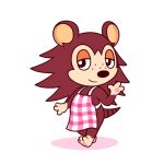  1:1 2019 animal_crossing anthro apron apron_only clothing eulipotyphlan female guywiththepie hedgehog looking_at_viewer mammal mostly_nude nintendo sable_able smile smiling_at_viewer solo video_games 