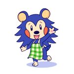  2019 animal_crossing anthro apron apron_only clothing eulipotyphlan female guywiththepie hedgehog mabel_able mammal mostly_nude nintendo smile smiling_at_viewer solo video_games 