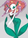  absurd_res anthro blush breasts elemental_creature female flora_fauna florges generation_6_pokemon hi_res kame_3 nintendo plant pokemon pokemon_(species) smile solo video_games 