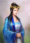  1girl black_hair china_dress chinese_clothes dress hanfu headpiece realistic romance_of_the_three_kingdoms sangokushi sangokushi_koei solo 