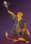  anthro charro fire fur hi_res magic magic_user male orange_body orange_fur overweight purple_background shade_(disambiguation) shaded simple_background sketch solo thick_shape thick_thighs zhekathewolf ztw2022 