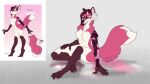  anthro canid canine female fox free fur gift mammal paws pink_body pink_fur sketch solo tail_fluff zhekathewolf ztw2022 