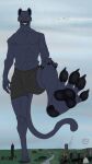  anthro city cocaine crash destroy drugs feet felid feline full-length_portrait gaint hi_res long_tail macro male mammal micro pantherine paws portrait sketch solo tiger town zhekathewolf ztw2022 