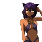  1girl absurdres black_skin breasts colored_skin dark-skinned_female dark_skin highres jahy jahy-sama_wa_kujikenai! karyaorange long_hair medium_breasts non-web_source solo yellow_eyes 