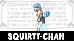  blue_hair blush bodily_fluids ejaculation english_text ergomancy eyes_closed female generation_1_pokemon genital_fluids hair hi_res humanoid nintendo open_mouth pokemon pokemon_(species) pussy_ejaculation pussy_juice solo squirtle text video_games white_body white_skin 
