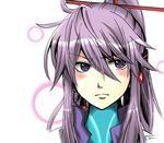  bow hair_bow head_set kamui_gakupo long_hair male male_focus ponytail purple_eyes purple_hair vocaloid 