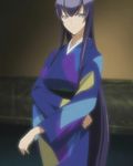  busujima_saeko crossed_arms highschool_of_the_dead japanese_clothes kimono long_hair smile 