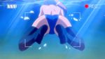  15_bishoujo_hyouryuuki animated animated_gif asou_saori ass brown_hair from_behind gif panties ponytail recording swimming thighhighs topless underwater underwear water 