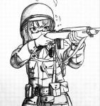  101st_airborne 1girl airborne armor army explosive eyann_2003 girls&#039;_frontline grenade gun hat helmet highres holding holding_weapon long_hair m1a1_(girls&#039;_frontline) military military_hat military_uniform soldier uniform united_states_army weapon world_war_ii 