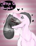  &lt;3 animal_humanoid anthro balls basil_(drydood) black_body black_skin blush breath colored colored_sketch deep_throat digital_media_(artwork) drydude duo english_text fangs fangs_on_penis fellatio genitals girly hi_res horny humanoid male male/male male_penetrating neck_bulge nude oral oral_penetration penetration penile penis pink_body reptile reptile_humanoid running_makeup running_mascara scalie scalie_humanoid serpentine sex simple_background sketch smile snake snake_humanoid steam strip_game text unhinged_jaw vein veiny_penis 