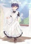  1girl absurdres alternate_costume enmaided estrella_strahl hat highres maid misumi_aoi mob_cap ongeki victorian_maid 