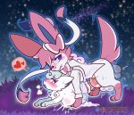  &lt;3 &lt;3_eyes abdominal_bulge alolan_form alolan_vulpix ambiguous_penetration balls blue_eyes blue_inner_ear blue_paws blush blush_lines bodily_fluids bottomless breath clothed clothing cum cum_inflation cum_inside cum_on_ground duo eeveelution erection female feral fur generation_6_pokemon genital_fluids genitals hair hi_res inflation justiceposting knot leaking_cum looking_back_at_partner male male/female mostly_nude nintendo nude one_eye_closed open_mouth outside_sex penetration penis pink_ears pink_hair pink_penis pink_tail pokemon pokemon_(species) purple_mouth regional_form_(pokemon) shirt shirt_only size_difference speech_bubble star sweat sweatdrop sylveon tears tears_of_pleasure toothy_grin topwear topwear_only video_games white_balls white_body white_clothing white_fur white_paws white_shirt white_topwear 