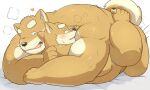  &lt;3 age_difference anthro anthro_on_anthro beartouma_0517 blush bodily_fluids breath bungo_(beartouma_0517) canid canine canis domestic_dog duo embrace father father_and_child father_and_son from_front_position genital_fluids genitals humanoid_genitalia implied_orgasm incest_(lore) japanese_text kemono male male/male mammal mating_press mature_male monta_(beartouma_0517) nipples nude overweight overweight_male panting parent parent_and_child pawpads penis sex shiba_inu size_difference son spitz sweat text toe_curl translated twitching 