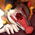  anthro domestic_cat felid feline felis forced halloween holidays invalid_tag machairodontine male mammal mecho open_mouth oral pantherine pred prey saber sabertooth_(disambiguation) solo starburstsaber_(character) teeth tiger tongue trick vore 