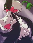  anthro black_body breasts butt deathzera female green_body hi_res looking_at_viewer meowscarada nintendo pokemon pokemon_(species) red_eyes side_view solo video_games 