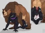 anal anal_penetration anatomically_correct anatomically_correct_genitalia anatomically_correct_penis anatomically_correct_pussy animal_genitalia animal_penis animal_pussy anthro anthro_on_bottom anthro_on_feral anthro_penetrated anus balls bestiality big_balls brown_bear canine_penis canine_pussy doggystyle duo feral feral_on_top feral_penetrating feral_penetrating_anthro from_behind_position genitals grin grizzly_bear hair hi_res in_heat intersex intersex/male kuruk_(character) male maleherm maleherm/male mammal mane mane_hair painal pained_expression pained_look pawpads paws penetration penis priestofjashin pussy sex sheath size_difference slightly_chubby smile ursid ursine ursine_penis 
