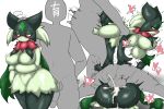  &lt;3 3:2 anthro arm_pull balls biped black_body blush bodily_fluids breasts cum cum_inside duo enigi09 erection featureless_breasts female from_behind_position from_front_position generation_9_pokemon genital_fluids genitals glistening glistening_body green_body half-erect hi_res human looking_pleasured male male/female mammal mating_press meowscarada nintendo penis pokemon pokemon_(species) prison_guard_position red_eyes sex tongue tongue_out video_games 