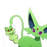  &lt;3 1:1 2022 2d_animation 3_toes :3 ambiguous_gender animated blue_inner_ear daww digital_media_(artwork) duo eeveelution espeon facial_markings facial_tuft feet felid feral forehead_gem forked_tail frame_by_frame fur generation_2_pokemon generation_9_pokemon green_body green_fur green_markings happy head_markings larger_ambiguous long_tail loop lying mammal markings monotone_body monotone_fur neck_tuft nintendo no_sound on_back pawpads paws pink_pawpads playing pokemon pokemon_(species) pupils purple_eyes quadruped red_eyes red_gem red_heart shaded shadow shiny_pokemon short_playtime simple_background simple_shading size_difference smaller_ambiguous smile sprigatito tail_grab tail_hug toes tontaro tuft unusual_anatomy unusual_tail video_games white_background white_pupils 