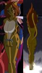  animal_humanoid anthro big_breasts bound breasts butt cheetah cheetah_(dc) cheetah_humanoid cuff_(restraint) curvy_figure dc_comics edit edited_screencap eyes_closed featureless_breasts felid felid_humanoid feline feline_humanoid female hair handcuffed humanoid justice_league_action mammal mammal_humanoid nude raised_tail rear_view red_hair restrained restraints shackles solo spots submissive submissive_female thick_thighs yellow_body 