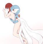  3_fingers auburn_hair barely_visible_genitalia blue_eyes blush bodyguard_position breasts brown_eyes duo embrace female female_penetrated fingers from_behind_position gardevoir generation_3_pokemon genitals girly green_body hi_res human human_on_humanoid human_penetrated humanoid humanoid_penetrating humanoid_penetrating_human interspecies looking_back looking_back_at_partner male male/female male_penetrating male_penetrating_female mammal momikumo00 nintendo nipples nude penetration penile penile_penetration penis_in_pussy pokemon pokemon_(species) pokephilia sex side_boob standing standing_sex vaginal vaginal_penetration video_games white_body 