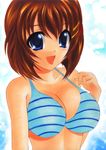  bikini_top blush breasts cleavage highres smile yadokari_genpachirou 