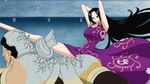  blue_eyes boa_hancock china_dress chinese_clothes dress earrings jewelry long_hair marineford one_piece purple_dress shichibukai 