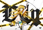  bad_id bad_pixiv_id blonde_hair blue_eyes highres humangate lily_(vocaloid) long_hair microphone solo very_long_hair vocaloid 
