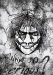  dc_comics drawing gigazemus monochrome the_dark_knight the_joker why_so_serious 