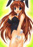  animal_ears ass blush breasts bunny_girl bunnysuit cleavage highres smile tail yadokari_genpachirou 