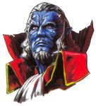  akumajo_dracula beard castlevania dracula facial_hair konami nintendo_64 official_art portrait umetsu_yasuomi 