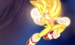  2022 abs absurd_res angry anthro clothing eulipotyphlan featureless_crotch footwear gloves handwear hedgehog hi_res krazyelf male mammal red_eyes sega shoes solo sonic_the_hedgehog_(series) super_sonic yellow_body 