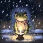  candle china death frog glasses jiang_zemin mourning politics real_life scarf snowing toad_worship 