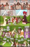  2022 amber_(fuf) anus black_hair blue_eyes blush breasts brown_body brown_eyes brown_fur brown_hair canid canine clothed clothing comic dan_(fuf) dialogue dipstick_ears dizzy elliot_(fuf) english_text female fennec feral fox fuf fur generation_1_pokemon generation_5_pokemon genitals green_hair group hair hi_res human inner_ear_fluff kyra_(fuf) liam_(fuf) male mammal multicolored_ears murid murine nintendo orange_body orange_fur pokemon pokemon_(species) pussy rattata red_hair reptile rita_(fuf) rodent scalie servine tail_motion tesla_(fuf) text tuft video_games white_body white_fur 