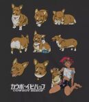  barefoot blush blush_stickers canid canine canis collar cowboy_bebop dark_body dark_skin domestic_dog edward_wong_hau_pepelu_tivruski_iv ein_(cowboy_bebop) eyewear feet female goggles hair herding_dog hi_res human male mammal orange_hair pastoral_dog red_collar smile tongue tongue_out welsh_corgi 