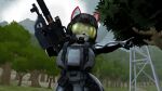  black_outfit g.u.n gesture halo hi_res jenna_the_fox military odst pointing sega sonic_the_hedgehog sonic_the_hedgehog_(series) spnkr weapon 