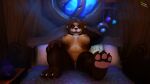 anthro big_breasts blizzard_entertainment breasts female fur genitals hair hi_res humanoid looking_at_viewer mammal multicolored_body night nipples nude pandaren pussy smile solo toxik_enzis ursid video_games warcraft 