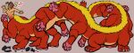  20_legs absurd_res asian_mythology dragon east_asian_mythology eastern_dragon fetishame hi_res human male mammal muscular muscular_male mythology pawpads pink_pawpads red_body serpentine solo taur transformation vozrick 