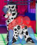  101_dalmatian_street 101_dalmatians anal anal_penetration anthro big_butt big_penis bisexual bisexual_sandwich blush bodily_fluids butt canid canine canis clothing clubstripes cum cum_in_ass cum_in_pussy cum_inside dalmatian dialogue disney domestic_dog double_penetration dvan_(character) dvan_arts_(artist) ejaculation fan_character female floor genital_fluids genitals group group_sex hi_res horny male male/female male/male mammal nude penetration penis phantom pussy sandwich_position sex solo threesome trio vaginal vaginal_penetration 