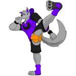  animal_genitalia anthro balls_outline bottomwear briefs bulge canid canine canis chaps clothing genital_outline genitals hoodie kick male mammal moon notkastar pose sheath shirt shorts solo taekwondo topwear underwear wolf zatch_(notkastar) 