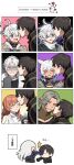  3girls 5boys ^_^ adventurer_(ff14) ahoge alisaie_leveilleur alphinaud_leveilleur animal_ears bangs black_choker blue_eyes blush braid braided_ponytail brooch brown_hair cat_ears chart chinese_commentary chinese_text choker closed_eyes collar collarbone commentary_request constricted_pupils cup drooling earclip elezen elf embarrassed empty_eyes estinien_varlineau face_punch facial_hair facial_mark feather_hair_ornament feathers final_fantasy final_fantasy_xiv fur_trim gem green_eyes grey_hair hair_ornament hair_ribbon heart height_difference hetero highres holding holding_cup hyur in_the_face incoming_kiss jewelry kiss kiss_chart kissing_cheek light_blush looking_at_another metal_collar miqo&#039;te moogle multiple_boys multiple_girls neck_tattoo one_eye_closed open_mouth orange_hair outline outside_border parted_bangs parted_lips pointy_ears punching purple_gemstone ribbon ryne short_hair single_braid smile stubble surprised sweatdrop swept_bangs tattoo thancred_waters translation_request urianger_augurelt white_background white_choker white_hair white_outline wuliu_heihuo y&#039;shtola_rhul yaoi yellow_eyes 