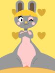  3:4 animal_crossing ankha_zone anthro belly blush bonbon_(animal_crossing) cowgirl_position female female_focus female_on_top female_penetrated from_front_position fur genitals grey_body hair human lagomorph leporid male male/female mammal nintendo on_bottom on_top penetration penile penile_penetration penis penis_in_pussy pink_belly pink_cheeks pink_chest pussy rabbit sex vaginal vaginal_penetration video_games 