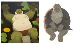  2022 absurd_res belly big_belly clothed clothing crocodile crocodilian crocodylid green_body hi_res humanoid_hands huynhduyad14 kemono lying male overweight overweight_male red_clothing red_underwear reptile scalie sitting solo underwear water white_body 