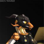  alien anthro cybernetics cyborg hi_res lizard machine male portrait reptile scalie shido-tara solo 