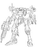  armored_core armored_core:_for_answer fanart from_software mecha monochrome sketch 