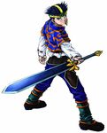  evann game_arts grandia grandia_xtreme spiked_hair sword weapon 