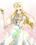  blonde_hair cleric gloves highres long_hair mint_adenade staff tales_of_(series) tales_of_phantasia 