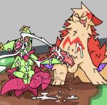  anthro balls bodily_fluids breasts cum cum_in_mouth cum_inside cum_on_breasts cum_on_face cum_on_ground cum_on_self cumshot duo ejaculation female generation_3_pokemon generation_5_pokemon genital_fluids genitals keeb male male/female maractus masturbation nintendo penis pokemon pokemon_(species) pussy pussy_ejaculation pussy_juice tongue tongue_out video_games zangoose 