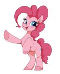  2022 absurd_res aquaticvibes better_version_at_source blush cutie_mark digital_media_(artwork) earth_pony equid equine eyelashes female feral friendship_is_magic hair happy hasbro hi_res hooves horse mammal my_little_pony open_mouth open_smile pink_body pink_hair pink_hooves pink_tail pinkie_pie_(mlp) pony simple_background smile solo white_background 