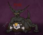  absorbtion absorption_vore absurd_res anthro anubian_jackal anubis awoogasm belly big_belly black_body canid canine canis deity digital_drawing_(artwork) digital_media_(artwork) dripping duo ebony_(awoogasm) egyptian_mythology english_text goo_creature goop goopy hi_res jackal male male_pred mammal middle_eastern_mythology mythology nude on_top on_top_of onomatopoeia simple_background smile sound_effects text tongue vore wolf yellow_eyes 